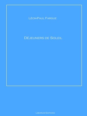 cover image of Déjeuners de Soleil
